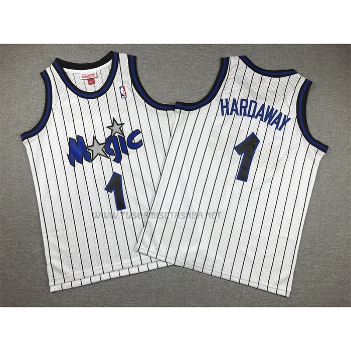 Camiseta Penny Hardaway NO 1 Nino Orlando Magic Mitchell & Ness 1993-94 Blanco